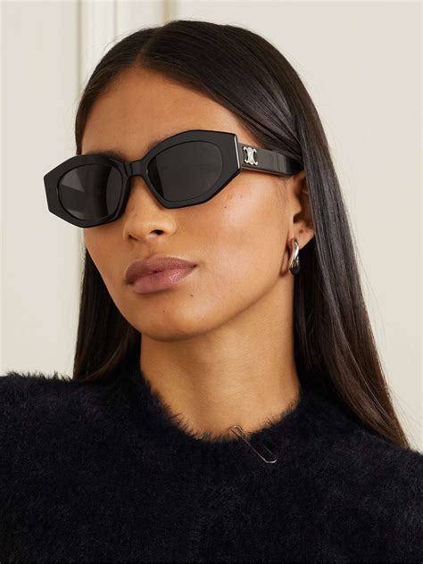 LUXURY ACETATE CAT EYE SUNGLASSES FOR WOMEN.